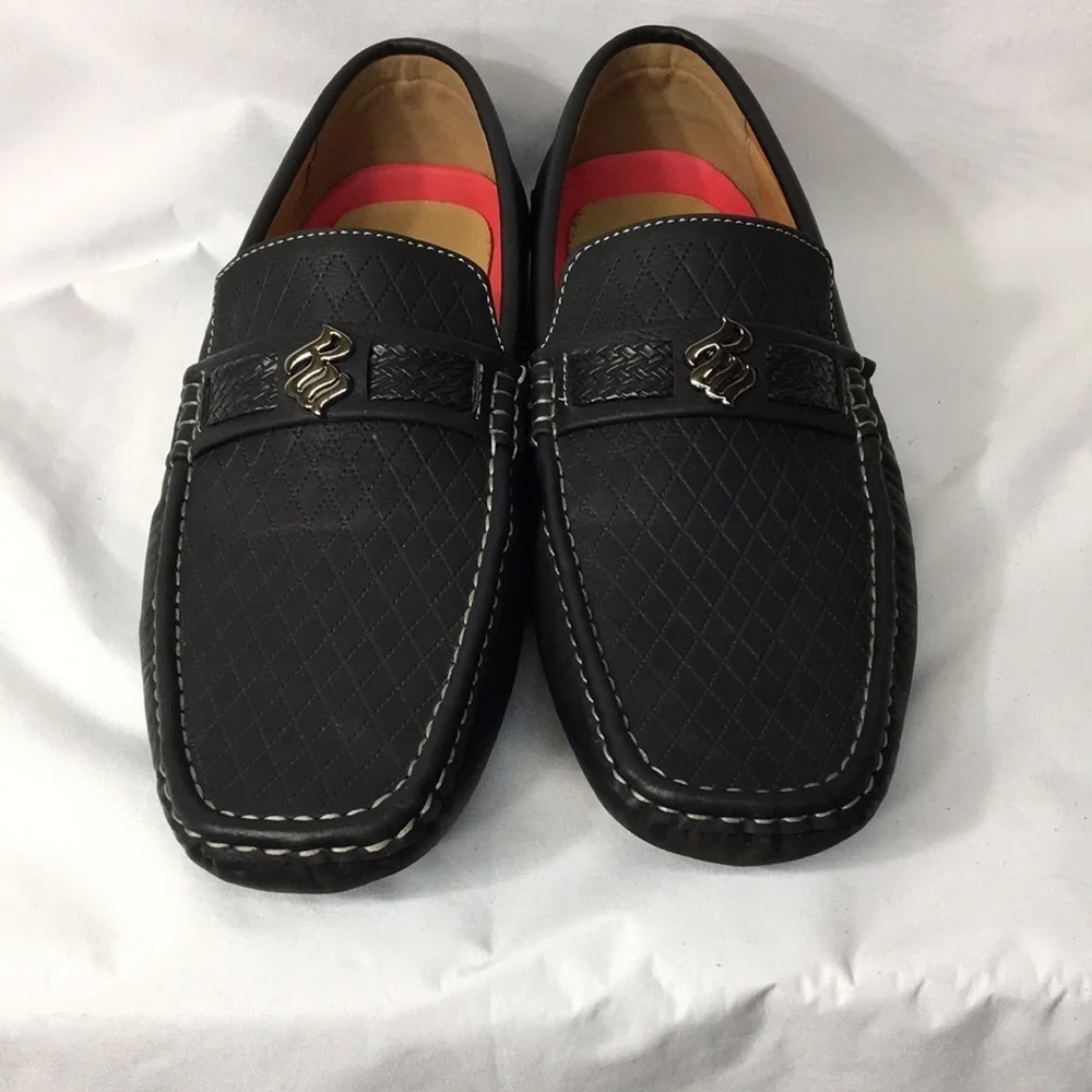Rocawear Mens Black Ludlow Loafers Size 12 Like-NEW Condition